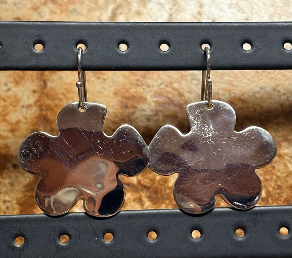 RLM Andy Warhol Collection "All is Pretty" Sterling Silver Flower Earrings